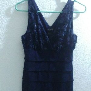 Navy blue enfocus studio shoulder dress